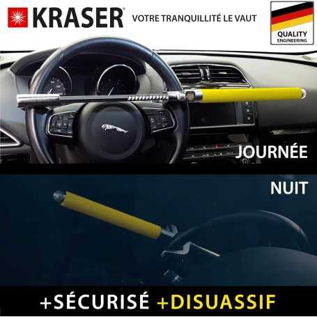 KRASER WA839Y – Canne Antivol Voiture Renforcée