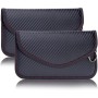 NEUSID – Set of 2 Carbon Fiber Faraday Pouches | Signal Blocker for Phones & Keyless Car Keys