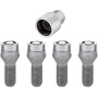 McGard M14x1.50 Wheel Lock Bolts – Conical Seat – 4-Bolt Kit with Key, Maximum Security for Cars