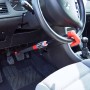 Relaxdays Car Steering Wheel Lock — Adjustable Steel Anti-Theft Bar with 5-Digit Code • Car, Camper, Van • Black/Red