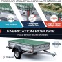 TRIBURG 2×3 m Trailer Safety Net – Corner Markers & Tension Elastic for Secure Load Fastening