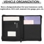 Organiseur de Boîte à Gants Multi-Poches – Porte-Documents Voiture en Tissu Oxford (Noir)