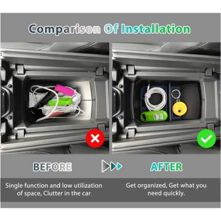 Center Console Organizer Compatible with Renault Austral / Espace 6 / Rafale (2023–2027)