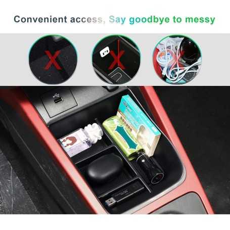 Organiseur de Console Centrale Compatible Dacia Spring Electric (2021–2024)