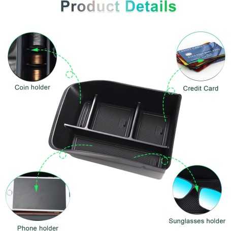Organiseur de Console Centrale Compatible Dacia Spring Electric (2021–2024)