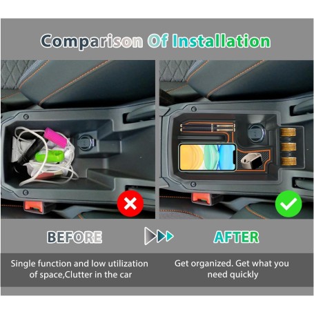 Organiseur de Console Centrale GAFAT pour Seat Leon MK4 & Cupra Formentor (2020–2025)