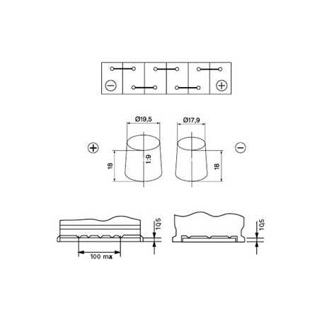 BOSCH S5 A08 Battery – 12V 70Ah 760A – AGM – Ref. 0 092 S5A 080 – Type L3 B00