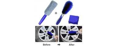 Sponges, rags and brushes