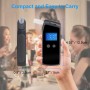 Mayybei Éthylotest Électronique Portable – Alcootest Professionnel Semi-conducteur avec Écran LCD, Alarme et 20 Embouchures
