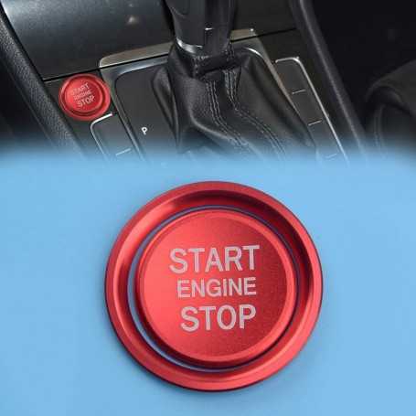 Red Aluminum Engine Start Stop Push Button Cover Ring Trim for VW Golf 7 MK7 Jetta