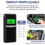 Hoonyer Éthylotest Électronique – Alcootest Haute Précision avec Écran LCD Numérique Bleu