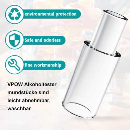 VPOW – 20 Breathalyzer Mouthpieces