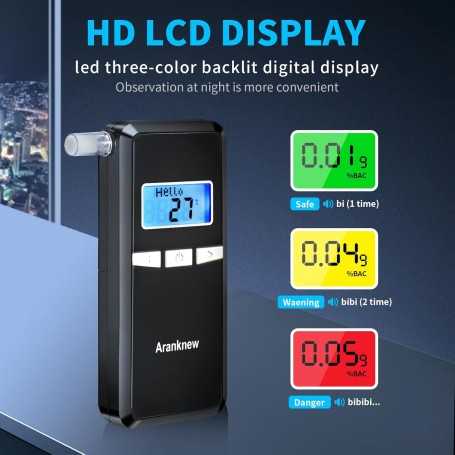 Aranknew Éthylotest Électronique Homologué NF