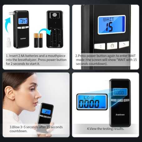 Aranknew Éthylotest Électronique Homologué NF