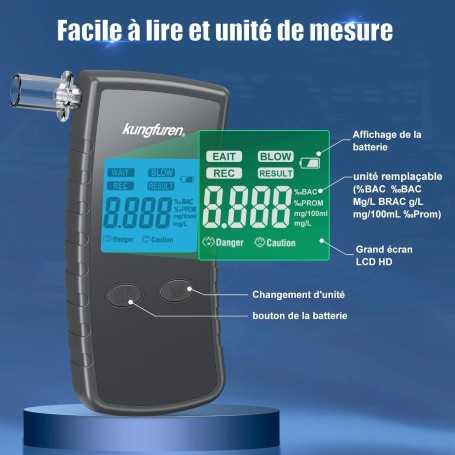 Kungfuren Éthylotest Électronique Professionnel