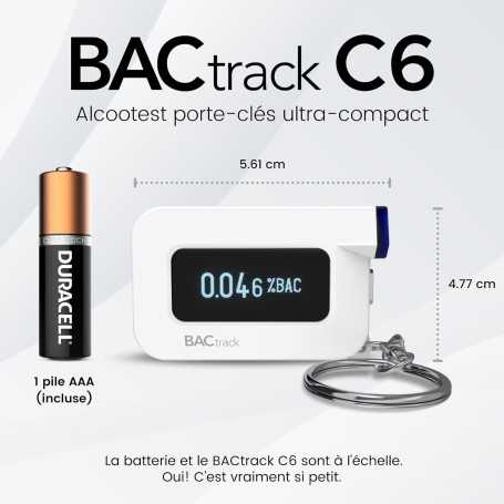 BACtrack C6 Éthylotest Bluetooth Professionnel