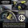 ARTAGO 870 Antivol Voiture Haut de Gamme 2-en-1 avec/sans Alarme 120 dB + LED