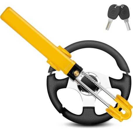 GADLANE High-Visibility Steering Wheel Lock – Heavy-Duty Anti-Theft Bar for Cars, Vans