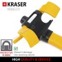 KRASER KR855Y Car Steering Wheel Lock – High Visibility, Quick Keyless Locking, Universal Anti-Theft Device (Yellow)
