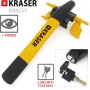 KRASER KR855Y Canne Antivol Voiture – Haute Visibilité et Sécurité avec Fermeture Rapide Sans Clé (Jaune)