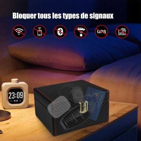 Boîte de Blocage de Signal Anti-RFID pour Clés de Voiture et Cartes de Crédit