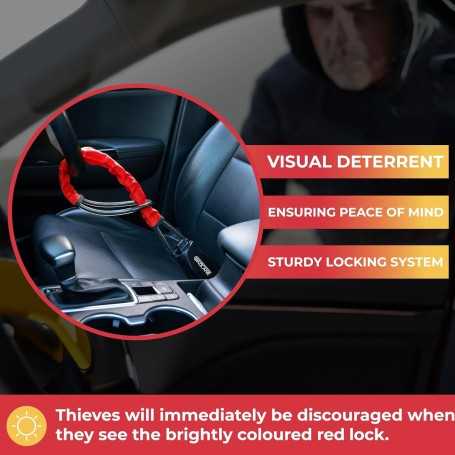 GADLANE Verrou de Volant et Ceinture de Sécurité