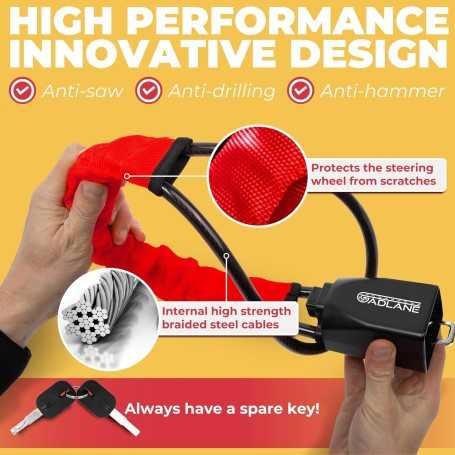 GADLANE Steering Wheel & Seatbelt Lock