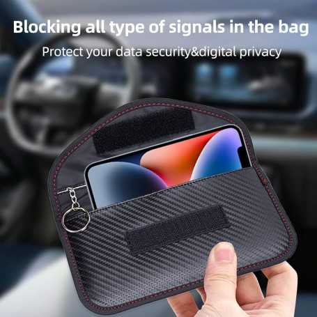 NEUSID – Set of 2 Carbon Fiber Faraday Pouches | Signal Blocker for Phones & Keyless Car Keys