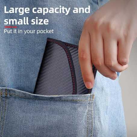NEUSID – Set of 2 Carbon Fiber Faraday Pouches | Signal Blocker for Phones & Keyless Car Keys