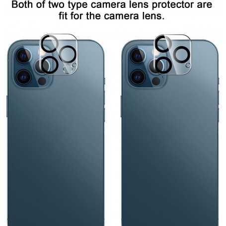 Screen Protector - Rear Camera Protector - Double Protection - Tempered Glass Compatible with iPhone 12 Pro