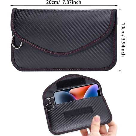 NEUSID – Set of 2 Carbon Fiber Faraday Pouches | Signal Blocker for Phones & Keyless Car Keys