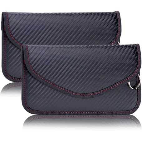 NEUSID – Lot de 2 pochettes de protection Faraday en fibre de carbone