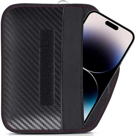 Samfolk XL – Anti-RFID Case for Car Keys and Mobile Phones, Signal Blocking RFID/NFC Protection in Carbon Fiber