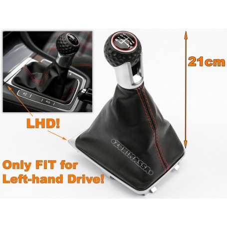 VW GOLF 7 VII MK7 GTI GTD A7 5G CUIR POMMEAU LEVIER DE VITESSE 6 VITESSES