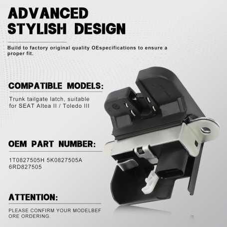 OLF 5K0827505A Universal Trunk Lock