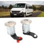 Jeu de Cylindres de Serrure Porte Gauche et Droite avec 2 Clés – Compatible Renault Master 1998-2016