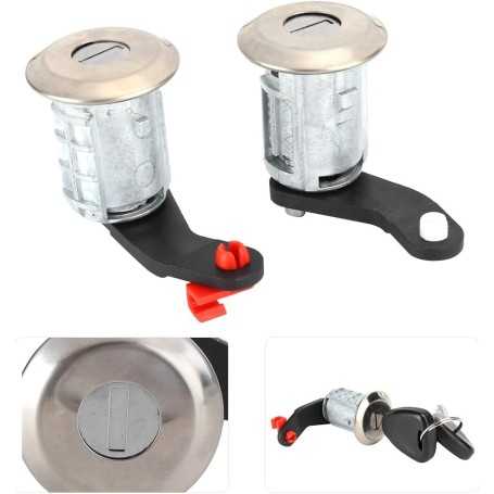 Jeu de Cylindres de Serrure Porte Gauche et Droite avec 2 Clés – Compatible Renault Master 1998-2016