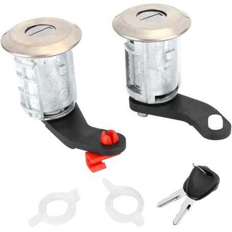 Jeu de Cylindres de Serrure Porte Gauche et Droite avec 2 Clés – Compatible Renault Master 1998-2016