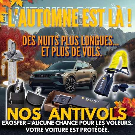 Bloque Volant Exosfer – Antivol de Voiture Sécurité Renforcée