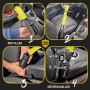 Exosfer Steering Wheel Lock – Reinforced Car Anti-Theft Device