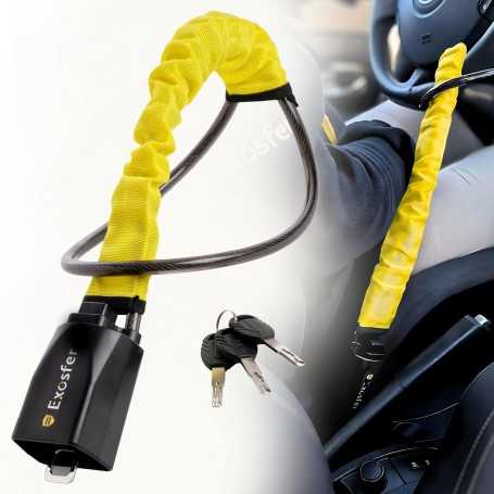 Exosfer Steering Wheel Lock – Reinforced Car Anti-Theft Device