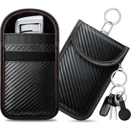 Faraday RFID Key Fob Signal Blocking Pouch