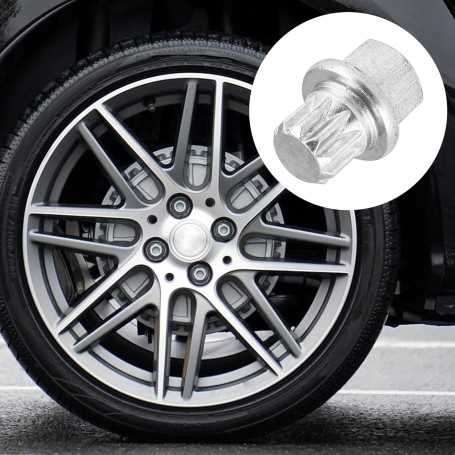 X AUTOHAUX — Écrou de Roue Antivol pour VW et Audi avec Clé de Retrait 0/10PT • Acier Durable Antirouille