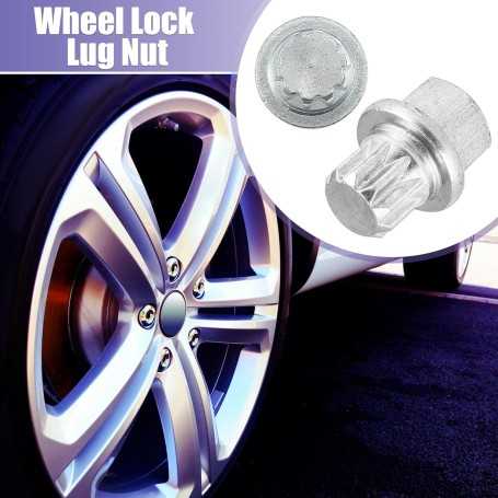 X AUTOHAUX — Wheel Lock Nut for VW & Audi with Removal Key 0/10PT • Durable Rust-Resistant Steel