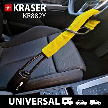 KRASER KR882Y Antivol Voiture Volant Ceinture
