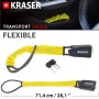 KRASER KR882Y Steering Wheel & Seat Belt Car Lock