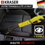 KRASER KR882Y Steering Wheel & Seat Belt Car Lock