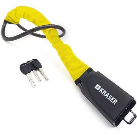 KRASER KR882Y Steering Wheel & Seat Belt Car Lock