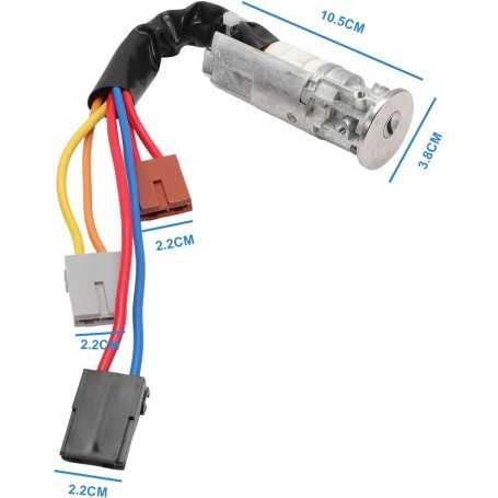 Contacteur d’Allumage et Neiman pour Peugeot 106, 405, AX II, Saxo, ZX avec 2 Clés