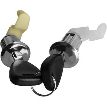 (Lot de 2) Barillets de Serrure de Porte Avant Gauche et Droite compatibles CLIO II 1998–2016